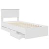 vidaXL Struttura del letto Bianco 90 x 200 cm Legno Ingegnerizzato