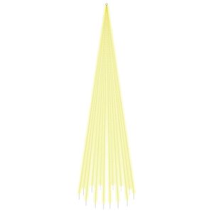 vidaXL Albero di Natale Pennone Bianco Caldo 1134 LED 800 cm