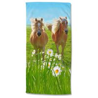 Good Morning Telo da Spiaggia HORSES 75x150 cm Multicolore