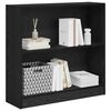 vidaXL Libreria Rovere Nero 80 x 24 x 76 cm Legno multistrato