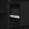 vidaXL Credenza Rovere Nero 120 x 41 x 75 cm Legno multistrato