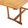 vidaXL Set Pranzo da Giardino 5pz Legno Massello di Acacia e Textilene