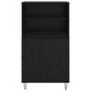 vidaXL Credenza Nero 60 x 36 x 110 cm Legno multistrato