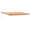 vidaXL Tenda retrattile Giallo e Arancione 450 &times; 300 cm Poliestere