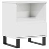 vidaXL Comodino Bianco Lucido 40x35x50 cm in Legno Multistrato