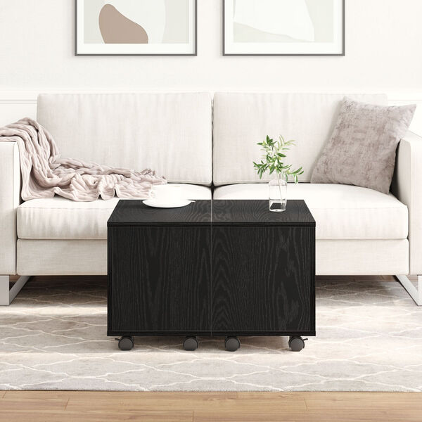 vidaXL Tavolino da salotto Rovere nero 60 x 60 x 38 cm