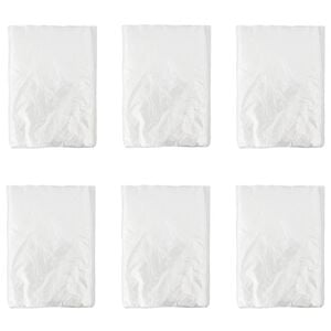 vidaXL Foglio antipolvere 6 pcs Trasparente 400 x 500 cm HDPE