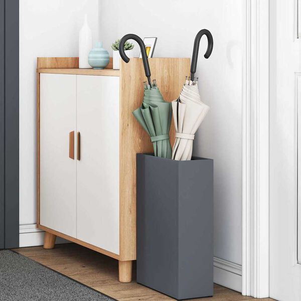 vidaXL Supporto per Ombrellone Antracite 28 x 12 x 41 cm Acciaio