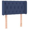vidaXL Testiera ad Orecchio Blu 83x16x78/88cm in Tessuto