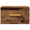 vidaXL Comodini a Muro 2 pz Legno Antico 35x35x20 cm