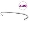 vidaXL Ganci per Gabbione 100 pz in Acciaio Zincato 20 cm