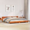 vidaXL Letto senza Materasso Marrone Cera 200x200 cm in Legno di Pino