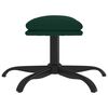vidaXL Poggiapiedi Verde Scuro 60x60x36 cm in Velluto