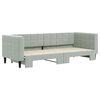 vidaXL Divano Letto con Letto Estraibile Grigio Chiaro 80x200 Velluto