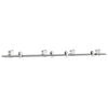 vidaXL Kit Binari Porta Scorrevole 200 cm Acciaio Inossidabile Argento