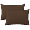 vidaXL Federa 2 pz HEERLEN Marrone 50 x 80 cm Tessuto