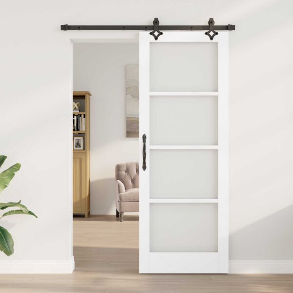 vidaXL Porta scorrevole Bianco 78 x 211 cm