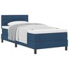 vidaXL Letto a molle con testiera Blu 90 x 200 cm Tessuto