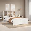vidaXL Letto Libreria senza Materasso Bianco 160x200 cm Legno di Pino