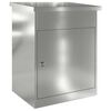 vidaXL Cassetta per pacchi Nero 47,5 x 38 x 59 cm Acciaio zincato