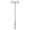 vidaXL Lampione da Giardino con 2 Lampade 220 cm