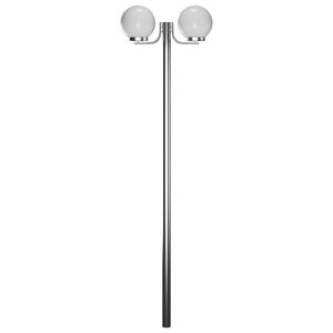 vidaXL Lampione da Giardino con 2 Lampade 220 cm