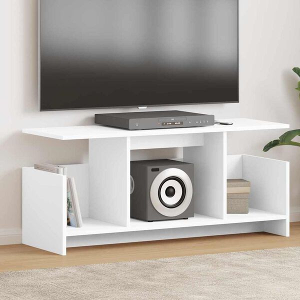 vidaXL Supporto TV Bianco 102 x 35 x 45 cm Legno multistrato