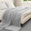 vidaXL Coperte da Pile 6 pcs Grigio 240 x 270 cm Panno