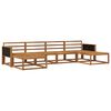 vidaXL Set di divani da esterno 6 pz Naturale Legno di Acacia Massello