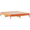 vidaXL Letto senza Materasso Marrone Cera 200x200 cm in Legno di Pino