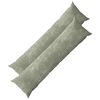 vidaXL Federa 2 pz HEERLEN Verde 40 x 145 cm Tessuto Chenille