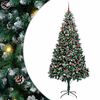 vidaXL Albero di Natale artificiale con 300 LED Verde 210 cm