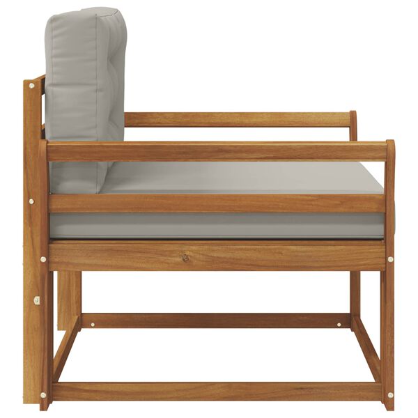 vidaXL Divano centrale per esterno Legno di Acacia Massello Naturale