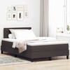 vidaXL Letto a molle con materasso Marrone Scuro 120 x 190 cm Tessuto