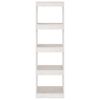 vidaXL Libreria/Divisorio Bianco 40x30x135,5 cm Legno Massello di Pino