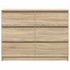 vidaXL Credenza Rovere Sonoma 100x35x76 cm in Legno Multistrato