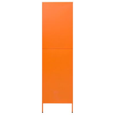 vidaXL Armadio Arancione 90x50x180 cm in Acciaio