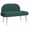 vidaXL Panchina imbottita con schienale Verde scuro 110 x 60 x 76 cm