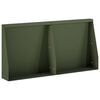 vidaXL Muro di contenimento 2 pz 40 x 12 x 30 cm Acciaio Verde Oliva