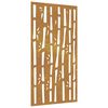 vidaXL Decorazione Muro da Giardino 105x55 cm Bambù in Acciaio Corten