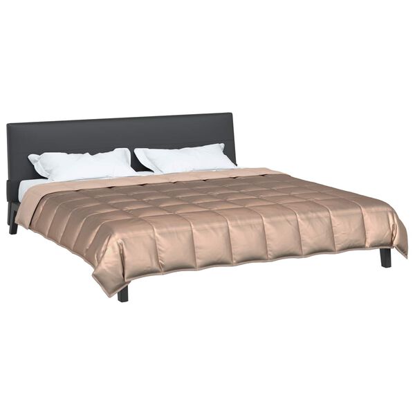 vidaXL Piumone Completo Annuale Oro 220 x 240 cm Satin e Micropile