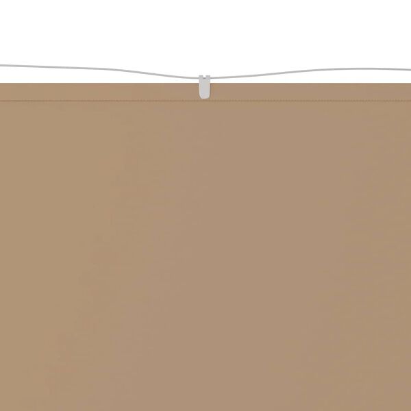 vidaXL Paravento Verticale Tortora 180x1200 cm in Tessuto Oxford