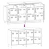 vidaXL Credenza Rosa 135x39x73,5 cm in Acciaio Laminato a Freddo
