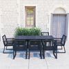 vidaXL Set da Pranzo da Giardino 9 pz in Rattan PVC Nero