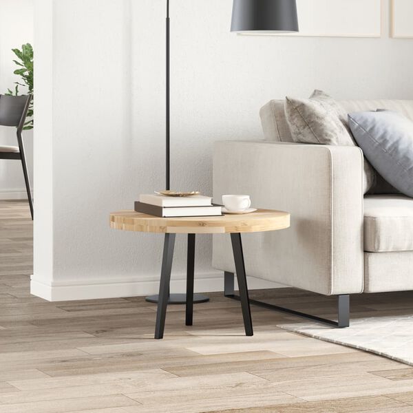 vidaXL Piano Tavolo Rotondo &Oslash;60x4 cm in Legno Massello di Acacia