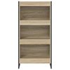 vidaXL Armadio per Libri Sonoma 80 x 30 x 155 cm Legno multistrato