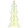 vidaXL Albero di Natale con 100 LED Bianco caldo 120 cm PET