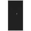 vidaXL Armadio Classificatore Nero 90x40x180 cm in Acciaio