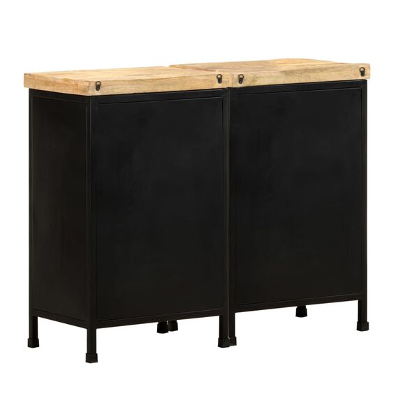 vidaXL Credenza con 6 Cassetti in Legno di Mango Grezzo