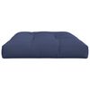 vidaXL Cuscino per Pallet Blu Marino 120x80x12 cm in Tessuto